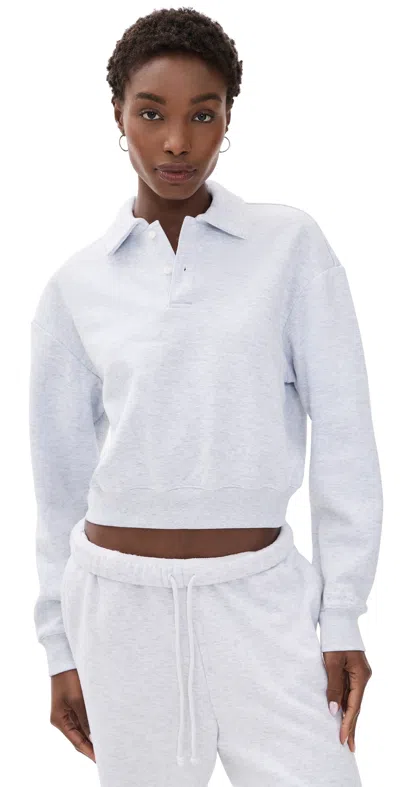 Skims Polo Sweatshirt Light Heather Grey