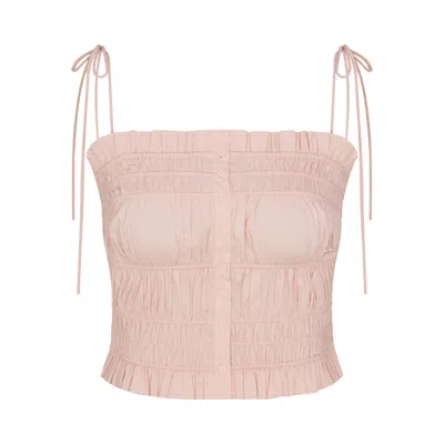 Skims Poplin Apparel In Pink