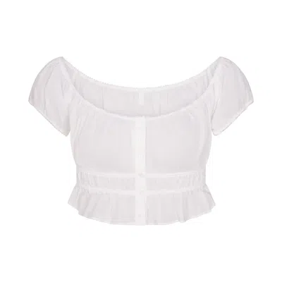 Skims Poplin Apparel In White