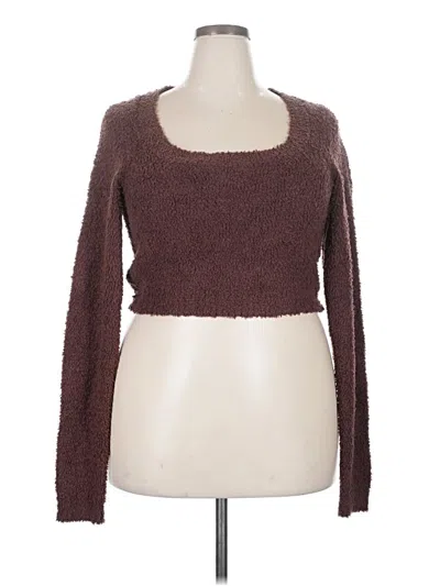 Pre-owned Skims Pullover Sweater In Brown