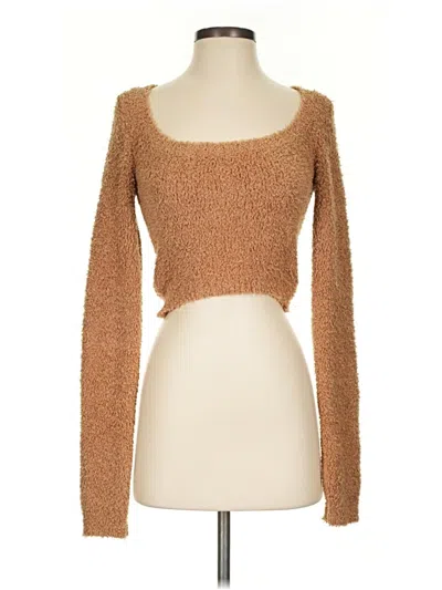 Pre-owned Skims Pullover Sweater In Brown