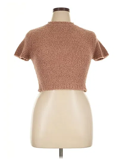 Pre-owned Skims Pullover Sweater In Brown