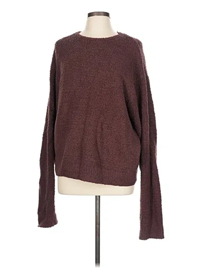 Pre-owned Skims Pullover Sweater In Burgundy