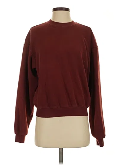 Pre-owned Skims Pullover Sweater In Burgundy
