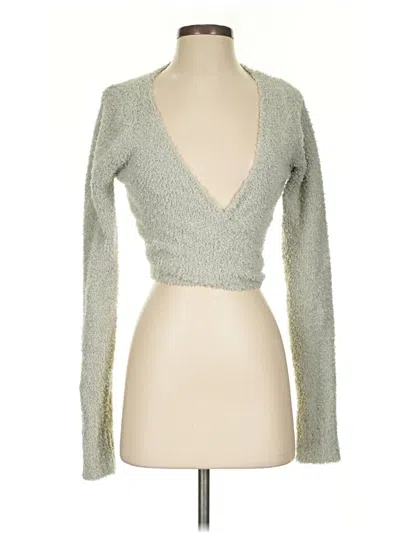 Pre-owned Skims Pullover Sweater In Silver