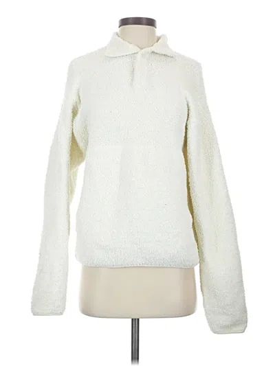 Pre-owned Skims Pullover Sweater In White