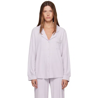 Skims Purple Soft Lounge Sleep Pyjama Set In Iris Mica