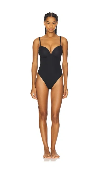 Skims Push-up Thong Bodysuit In Black