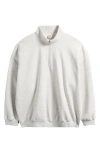Skims Realxed Half Zip Pullover In Gray