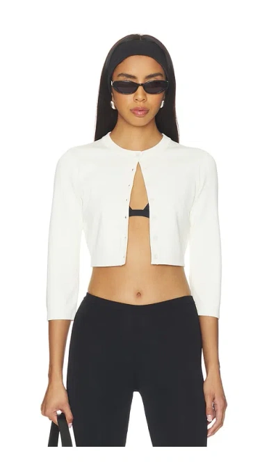 Skims Refined Knit Crop Cardigan In Multi