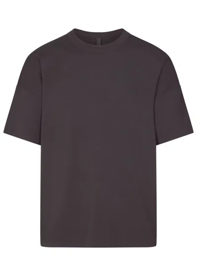Skims Relaxed Cotton T-shirt In Gray