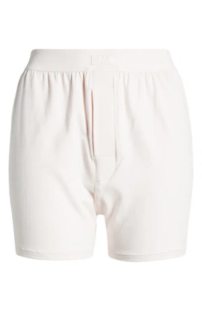 Skims Relaxed Fit Boyfriend Boxer In Barely Pink
