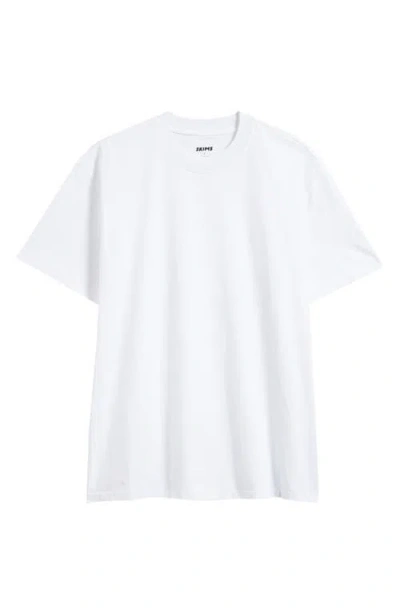 Skims Relaxed Fit T-shirt In Chalk
