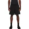 Skims Relaxed Fleece Lounge Shorts In Black