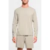 Skims Relaxed Long Sleeve Jersey T-shirt In Shale