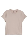 Skims Relaxed Shrunken T-shirt In Fawn