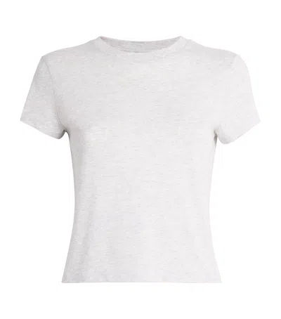 Skims Relaxed Tees Shrunken T-shirt In Grey