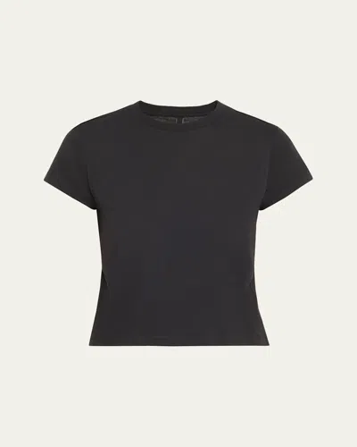 Skims Relaxed Tees Shrunken T-shirt In Onyx
