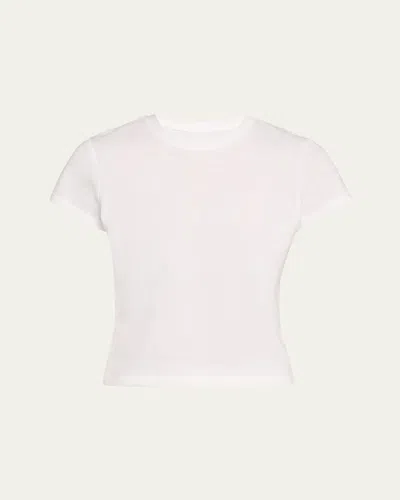 Skims Relaxed Tees Shrunken T-shirt In Snow