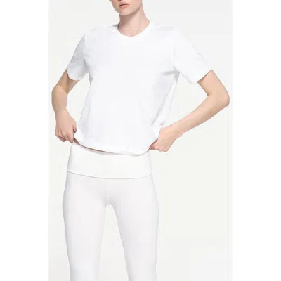 Skims Relaxed T-shirt In White