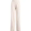 Skims Rib Cotton Blend Lounge Pants In Heather Oatmeal
