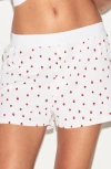 Skims Rib Stretch Cotton Loose Boxers In White