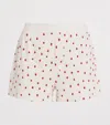 Skims Ribbed Loose Boxer Shorts In White