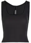 Skims Ribbed Stretch-cotton Tank In Black