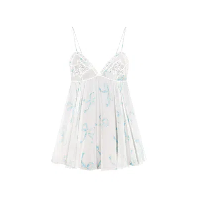 Skims Romance In Ivory Pearl Bows Print
