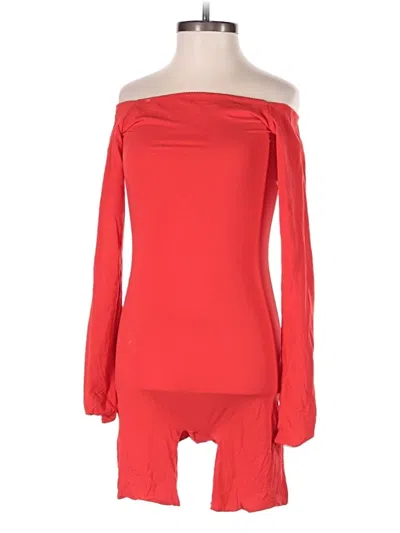 Pre-owned Skims Romper In Red