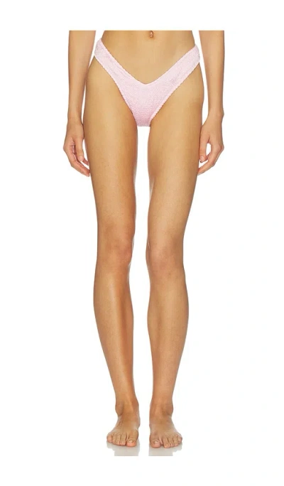 Skims Satin Swim Bikini Bottom In Animal Print
