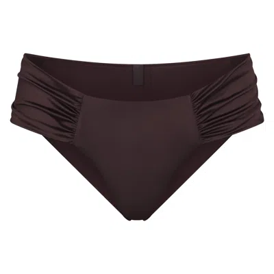 Skims Satin Swim In Brown