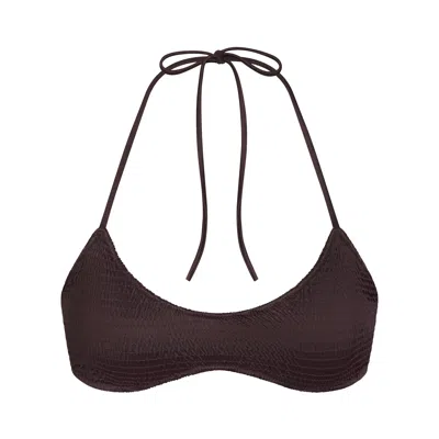 Skims Satin Swim In Brown