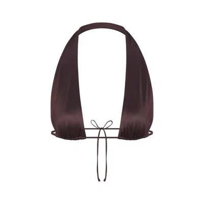 Skims Satin Swim In Brown