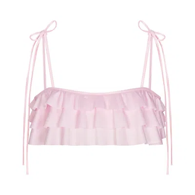Skims Satin Swim In Pink