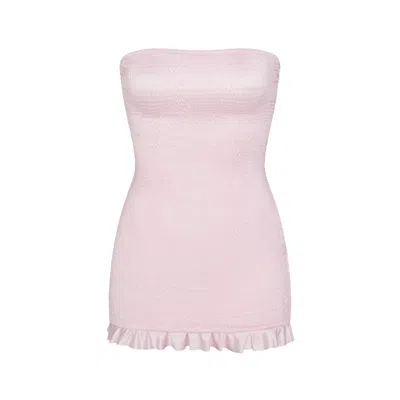 Skims Satin Swim In Pink
