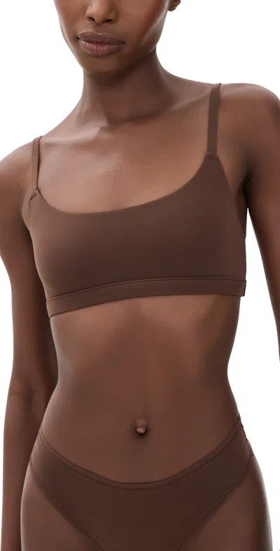 Skims Scoop Bralette Cocoa