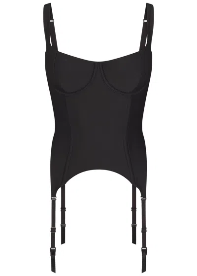 Skims Sculpt Body Corset In Black