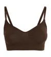 Skims Seamless Sculpt Pullover Bra In Brown