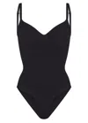 Skims Seamless Sculpt Brief Bodysuit In Animal Print