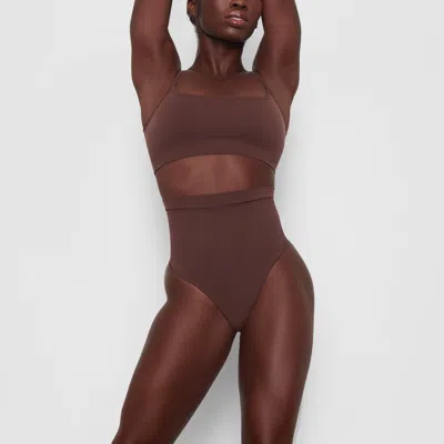 Skims Seamless Sculpt In Brown