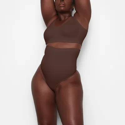 Skims Seamless Sculpt In Brown