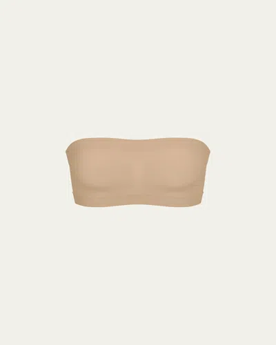 Skims Seamless Sculpt Convertible Shaping Bandeau In Brown