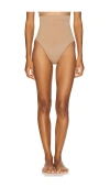 Skims Seamless Sculpt High Waist Thong In Neutral