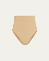 Skims Seamless Sculpt High Waist Thong In Clay