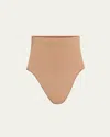 Skims Seamless Sculpt High Waist Thong In Sienna