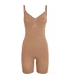 Skims Womens Sienna Sculpt Ruched Stretch-woven Body In Nude