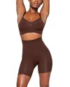 Skims High-waist Shine Shorts