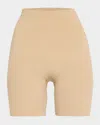 Skims Womens Clay Sculpt Fitted Stretch-woven Shorts In Nude (lingerie)