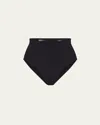 Skims Sculpting Mid-rise Stretch-woven Briefs In Black